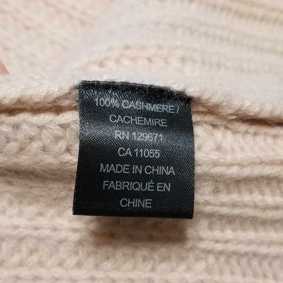 NWT 360 Cashmere Lizbeth 100% Cashmere Oversized Rib Knit Cardigan Shell $587 - Picture 15 of 15